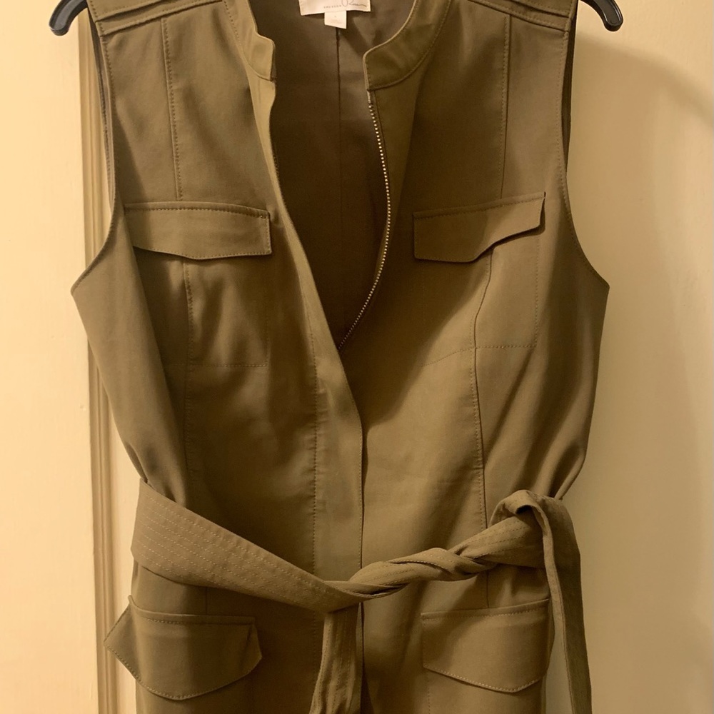 Emerson Rose Army Green Vest Size Large